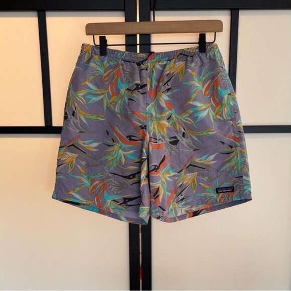 Patagonia Men's SMALL Baggies shorts Birds Of Paradise Swim Trunks Lined - Picture 2 of 16